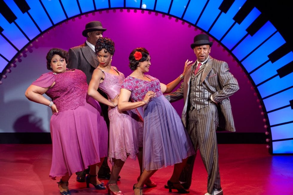 L TO R - Cynthia Thomas, YVONNE, Anise Ritchie, Ron Christopher Jones; Back row -  Tony Perry