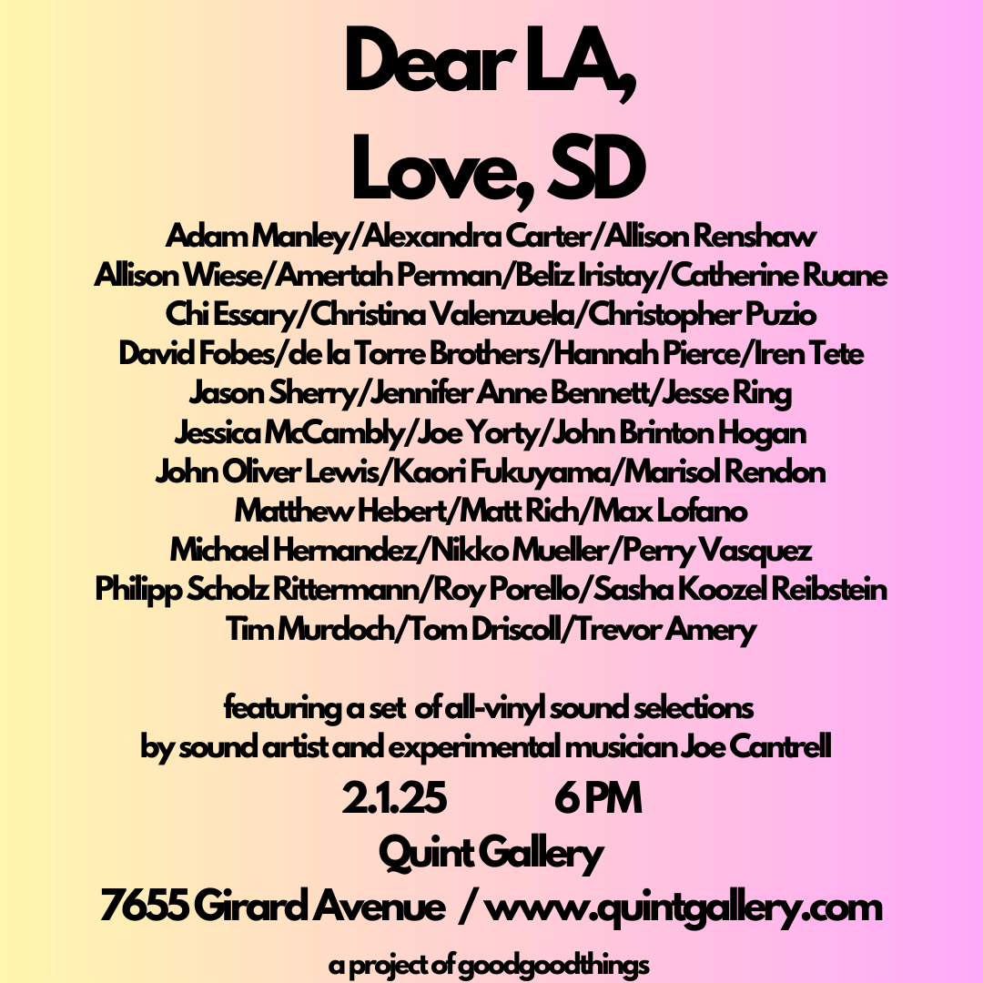 Dear LA, Love, SD