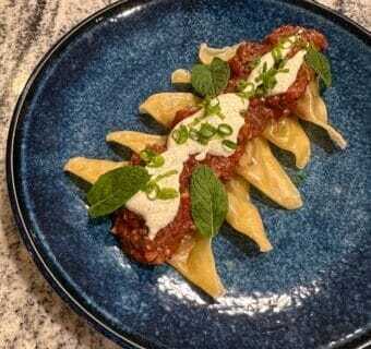 BOLD BITES: Aushak with Tomato Duxelles — A Taste of the Silk Road