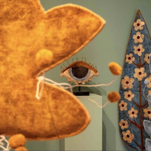 THE BUZZ: Unrolling Paradise: The Fabric of Memories and Tradition Woven into a Persian Garden of Tapestry and Sculpture